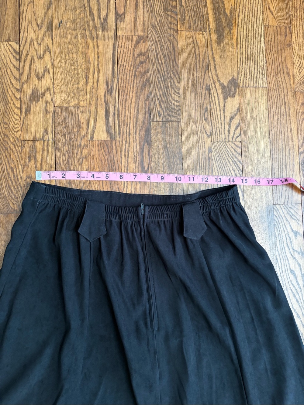 Roughrider By Circle T Maxi Skirt Women's 11 12 Black Western Faux Suede - Picture 4 of 10